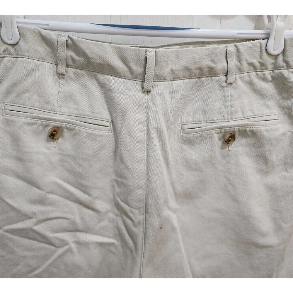 Lot of 3 Lands' End Traditional Fit Chino Shorts Size‎ 34 100% Cotton
